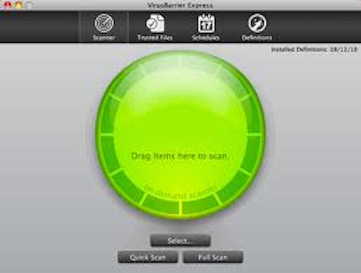 Analizando el ordenador con el antivirus mac online