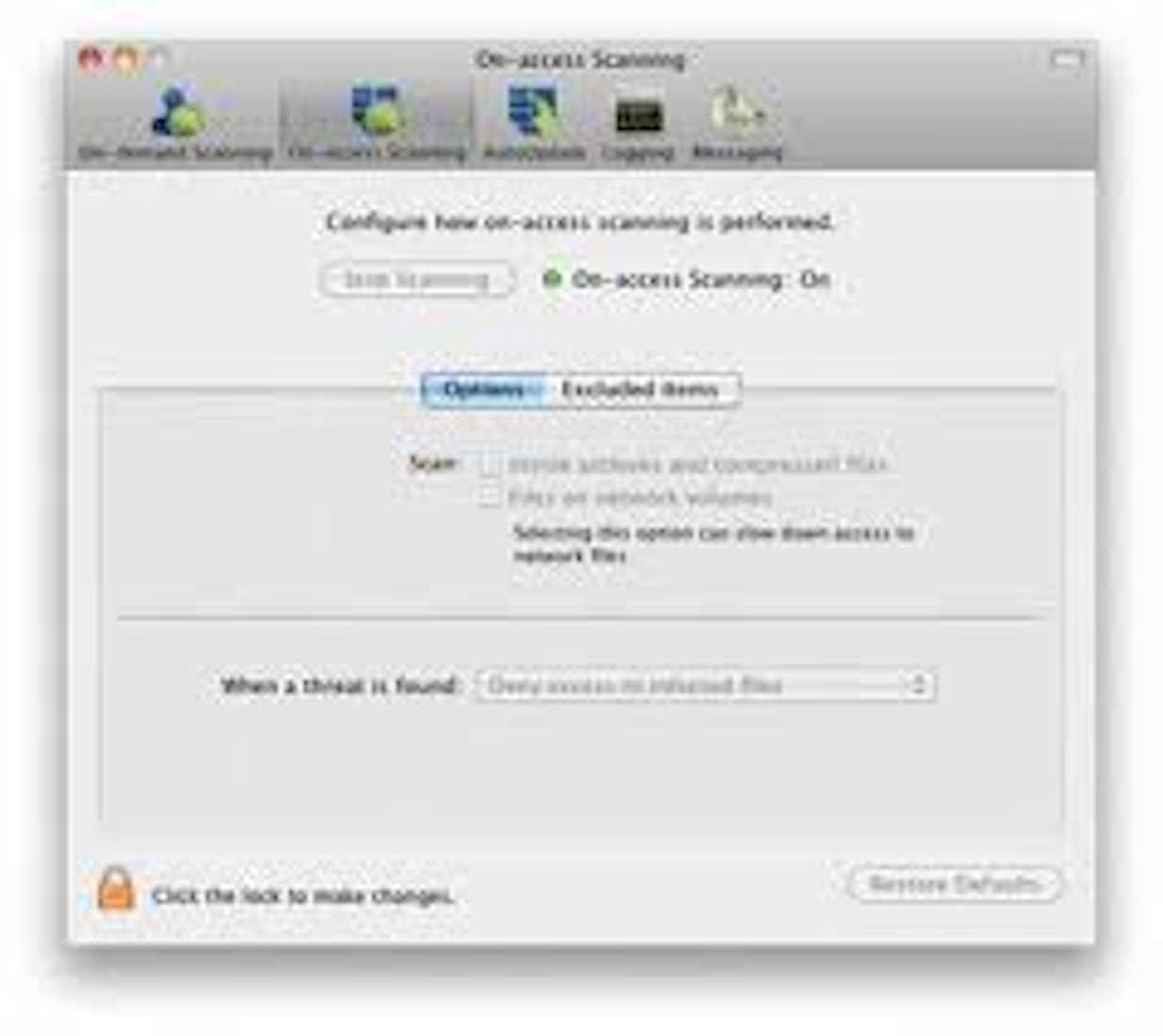 Analizar de virus con el antivirus Mac Home Edition